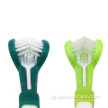 Novo Design Três cabeças Pet Cat Dog Toothbrush